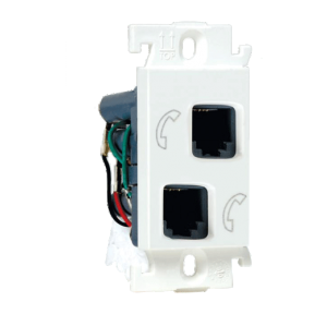 Legrand Mylinc 1M Double RJ 11 Telephone Socket, 6755 44